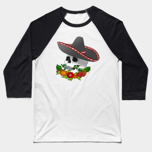 Day of the Dead head Baseball T-Shirt